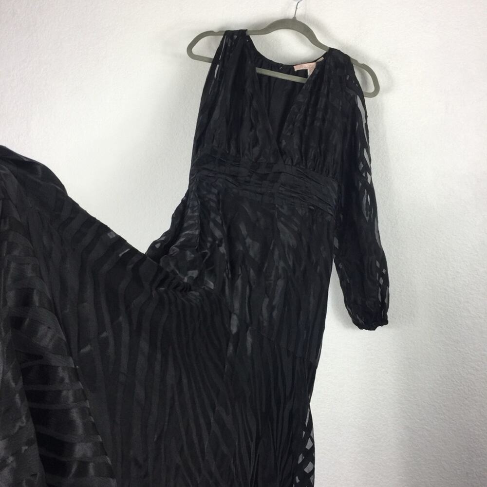 NWT Anthropologie Hutch Jac Maxi Dress Size 0 Black Zebra Burnout Whimsigoth - Picture 12 of 15